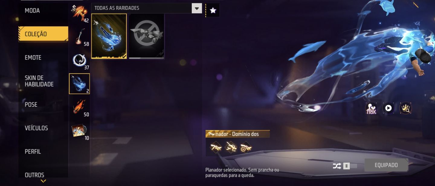 Conta Free Fire level 55