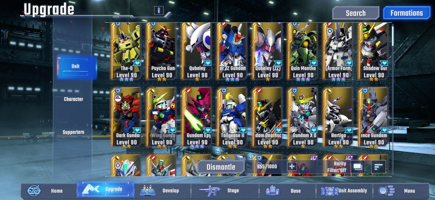 Conta SD Gundam bem upada.