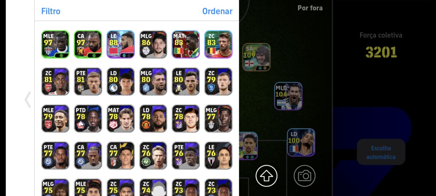 Conta 3201 de força, Ronaldinho gaúcho icon,e novo best 109 muito liso