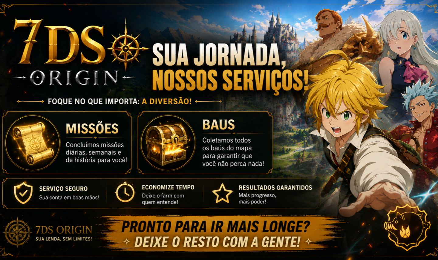 SERVIÇOS 7DS ORIGIN - BAUS/MISSÕES