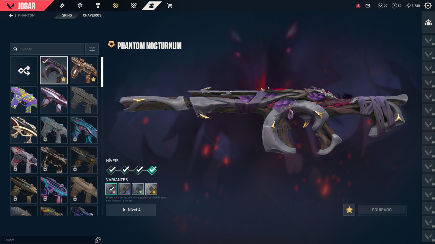 Conta de vava perfeita cheia de skins (1.5K+)