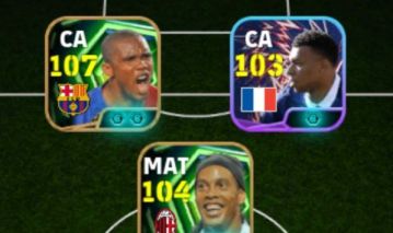 CONTA EFOOTBALL RONALDINHO DO MILAN + ETOO FOGUETE RASANTE + PACK DA FRANÇA