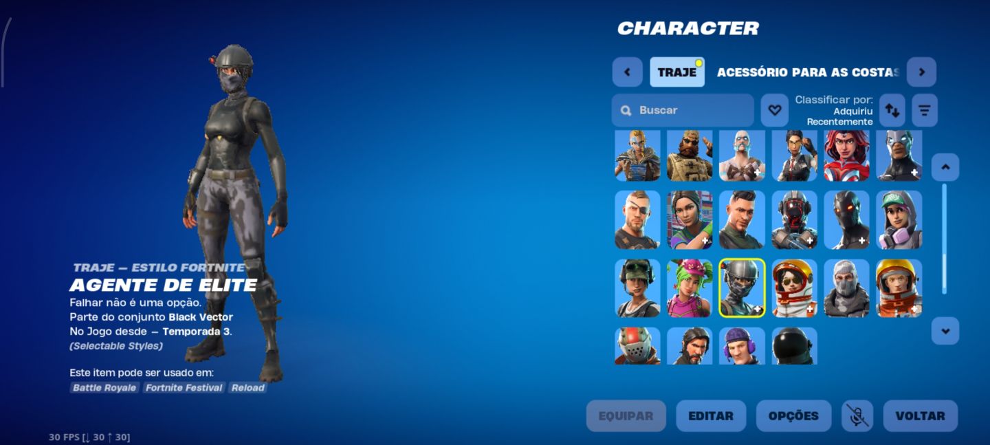 Conta de Fortnite S3 Full + Skins da Twitch prime !