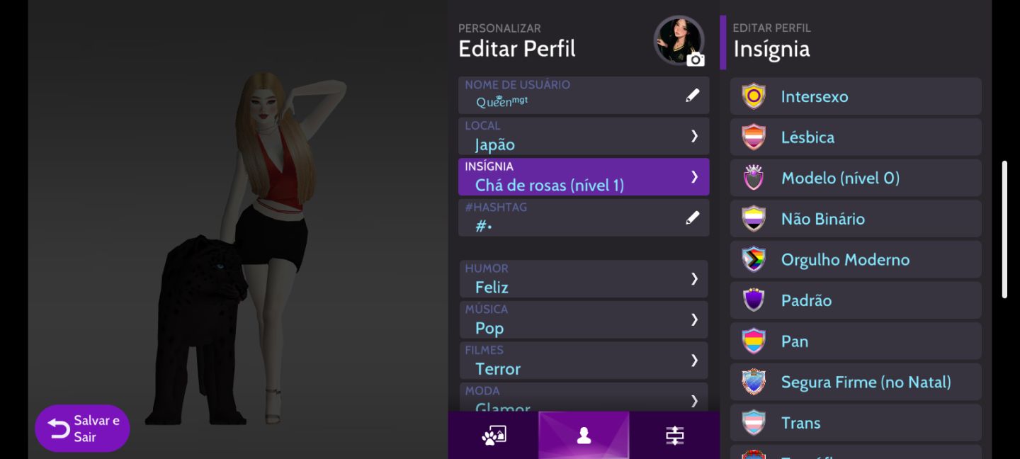 Conta feminina Avakim life Lvl 24