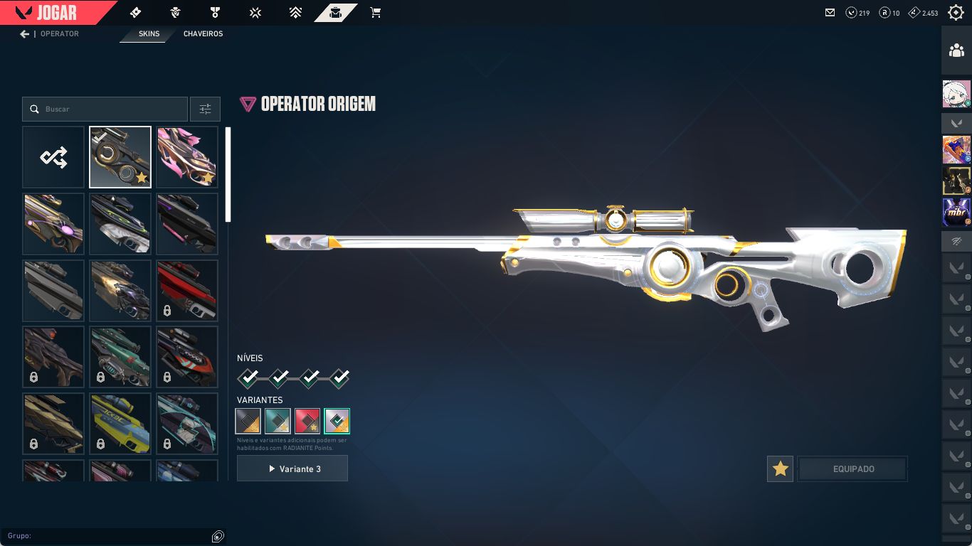 VALORANT Diamante | Nível 334 | +30 Skins | Kuronami, RGX e Facas Premium