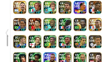CONTA EFOOTBALL FULL ÉPICA & BIG TIME | 3318+ FORÇA | ELENCO 100% META