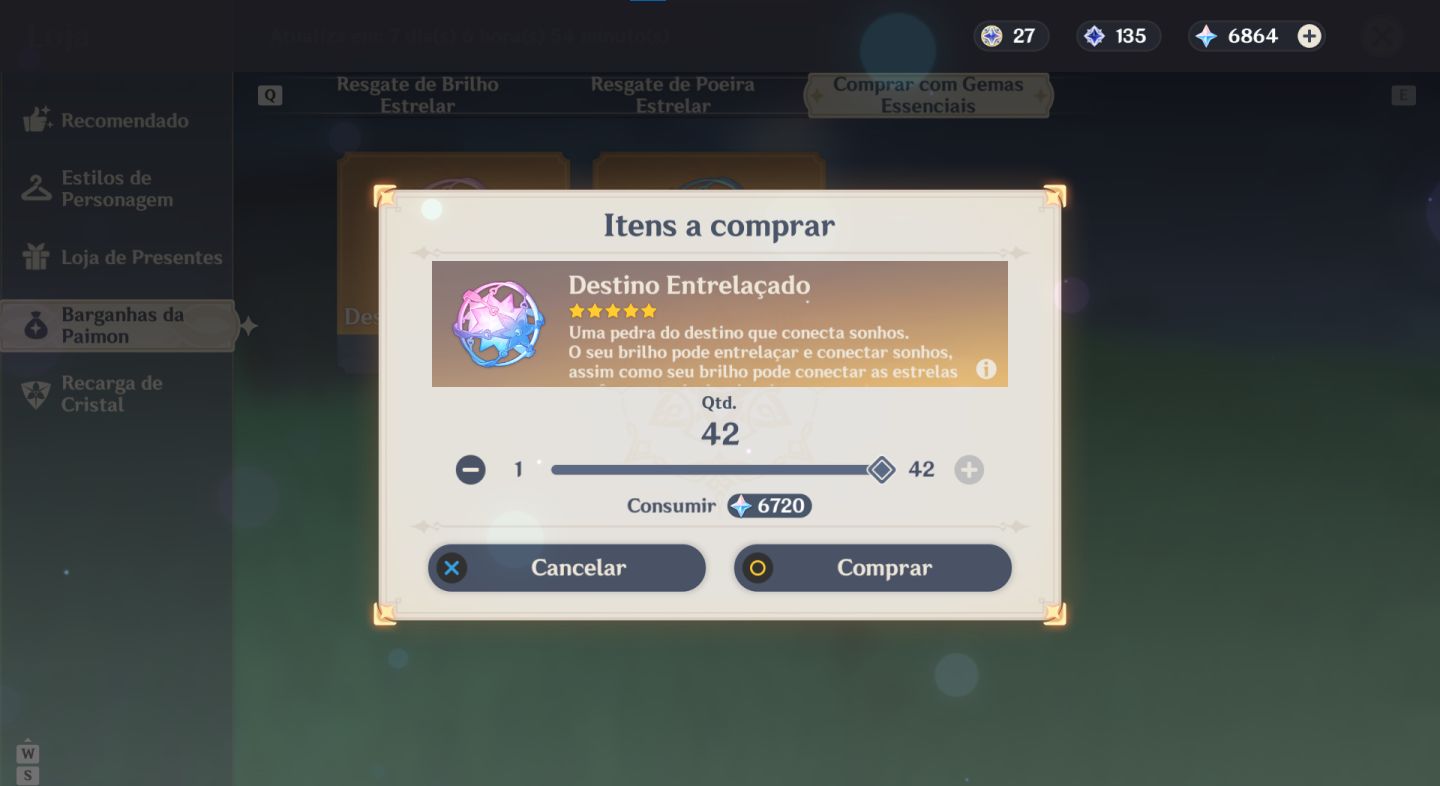 Conta Xianyun C6, Sandrone, Odette, Columbina, Linnea, Neuvillette e muito mais