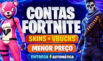 [PROMOÇÃO] CONTAS FORTNITE COM V-BUCKS E SKINS RARAS