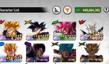 DB LEGENDS FULL UL/LF STACKADA 440M ZENI GOD KI/FUSION/GT META
