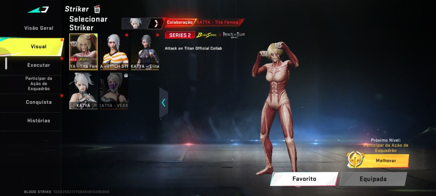 CONTA DE BLOOD STRIKER INSANA COM 4 ETERNA,VÁRIAS SKINS DE PERSONAGENS!!!