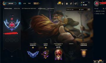 Conta lol mmr gm/challenger Peak elo 909 pdl