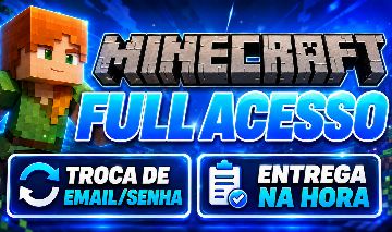CONTA MINECRAFT JAVA/BEDROCK FULL ACESSO - CONTA NOVA!