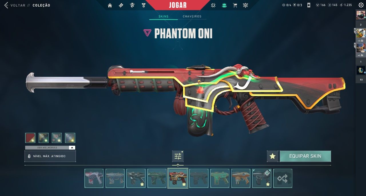 CONTA DE VALORANT COM MAIS DE 20 SKINS RARAS