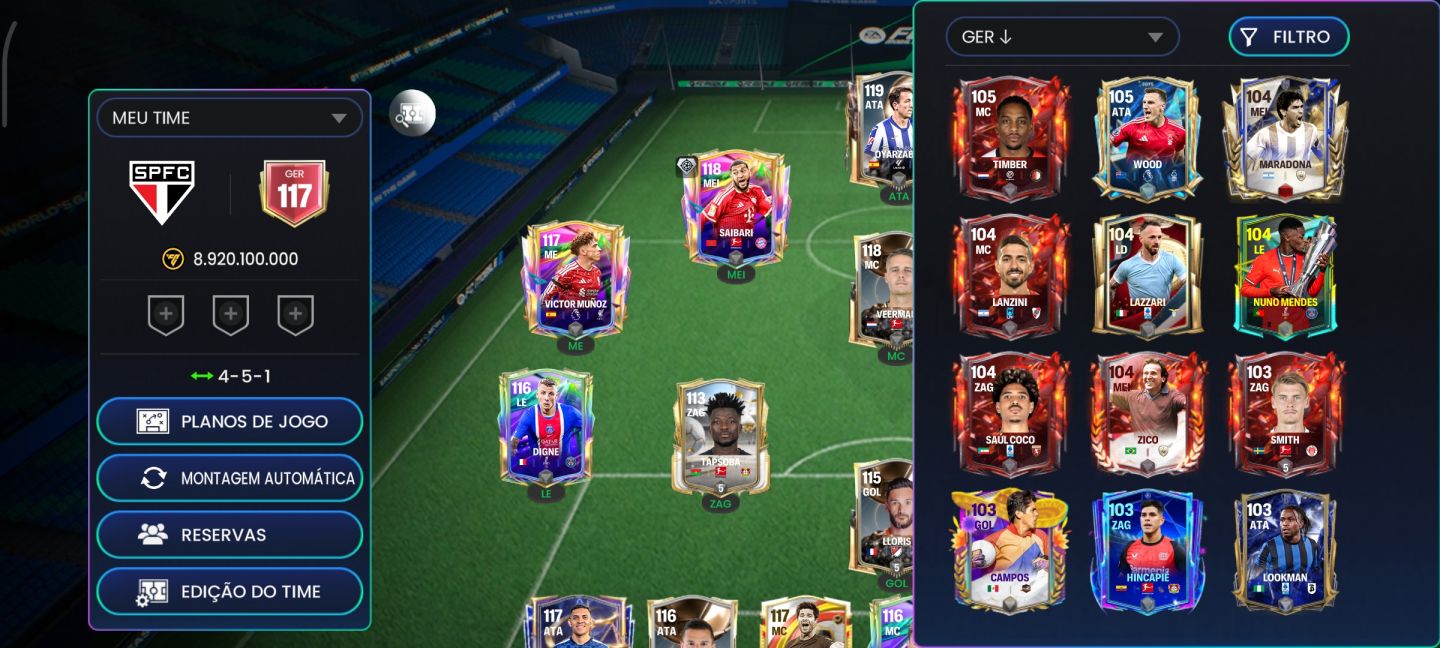 CONTA EA FC ANTIGA COM MUITAS GEMAS