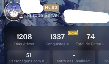 Genshin AR60 - 27 T5 + Conta Honkai StarRail 14 5 ESTRELAS + Honkai 3rd