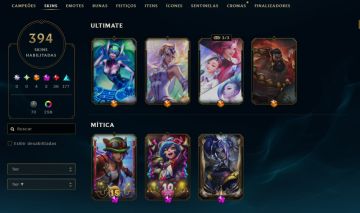 Conta League Of Legends Nv 1368 ( 394 Skins )