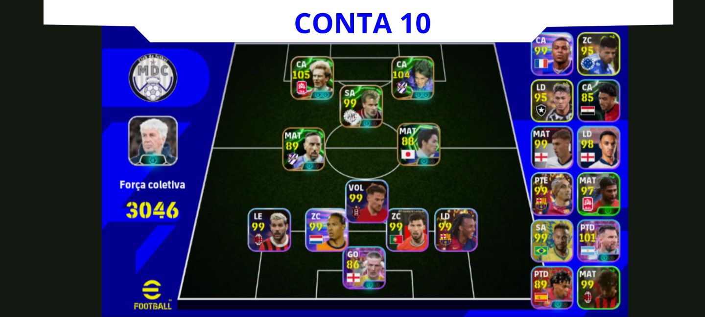 Contas Efootball Iniciais com Épicos/big Times Garantidos! Vol. 3