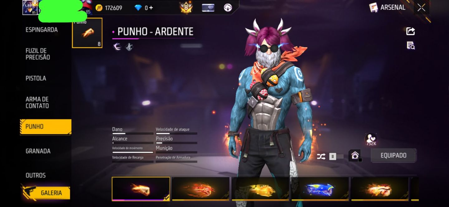 Conta de free Fire ex verificada com banner da LBFF