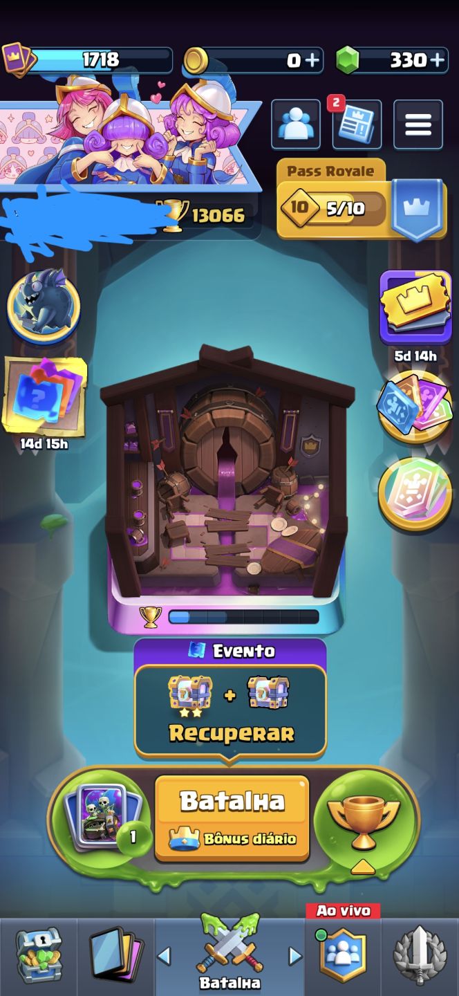 Conta OP de Clash Royale 13000 troféus 7 anos