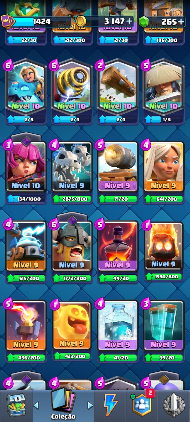CONTA DE CLASH ROYALE
