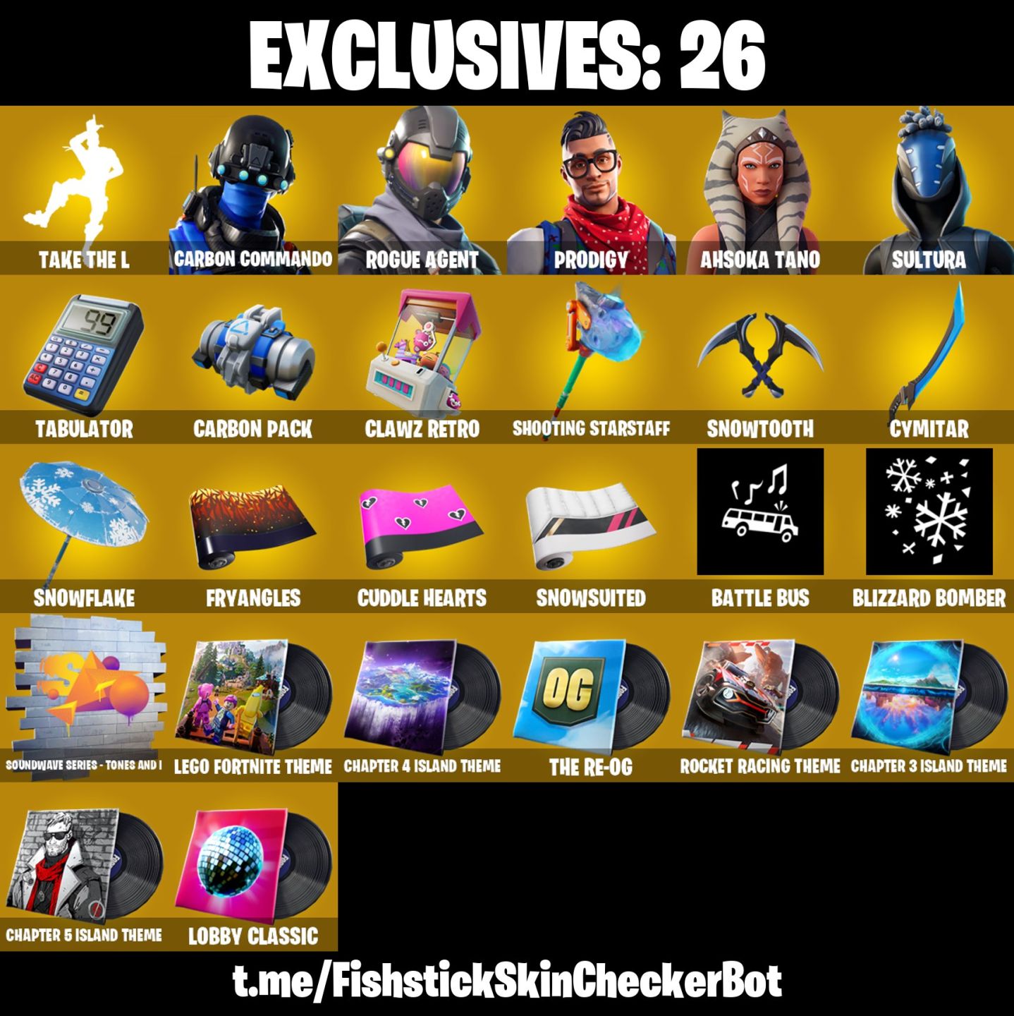 Conta Fortnite com Carbon Commando | Rogue Agent | Prodigy | Sultura e 52 Skins