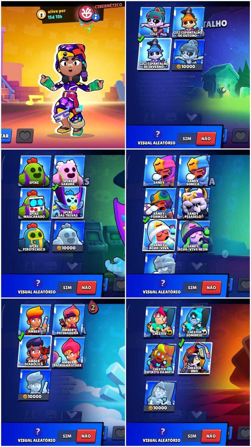 Conta de brawl stars 80 mil troféus, skins raras+ conta antiga barata