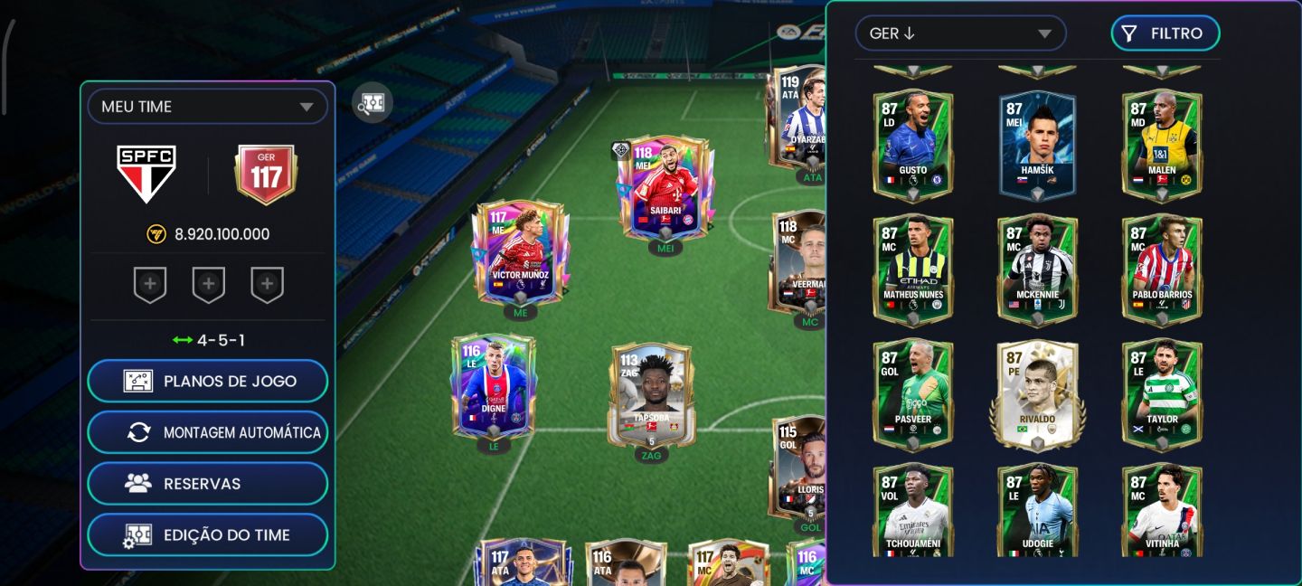 CONTA EA FC ANTIGA COM MUITAS GEMAS