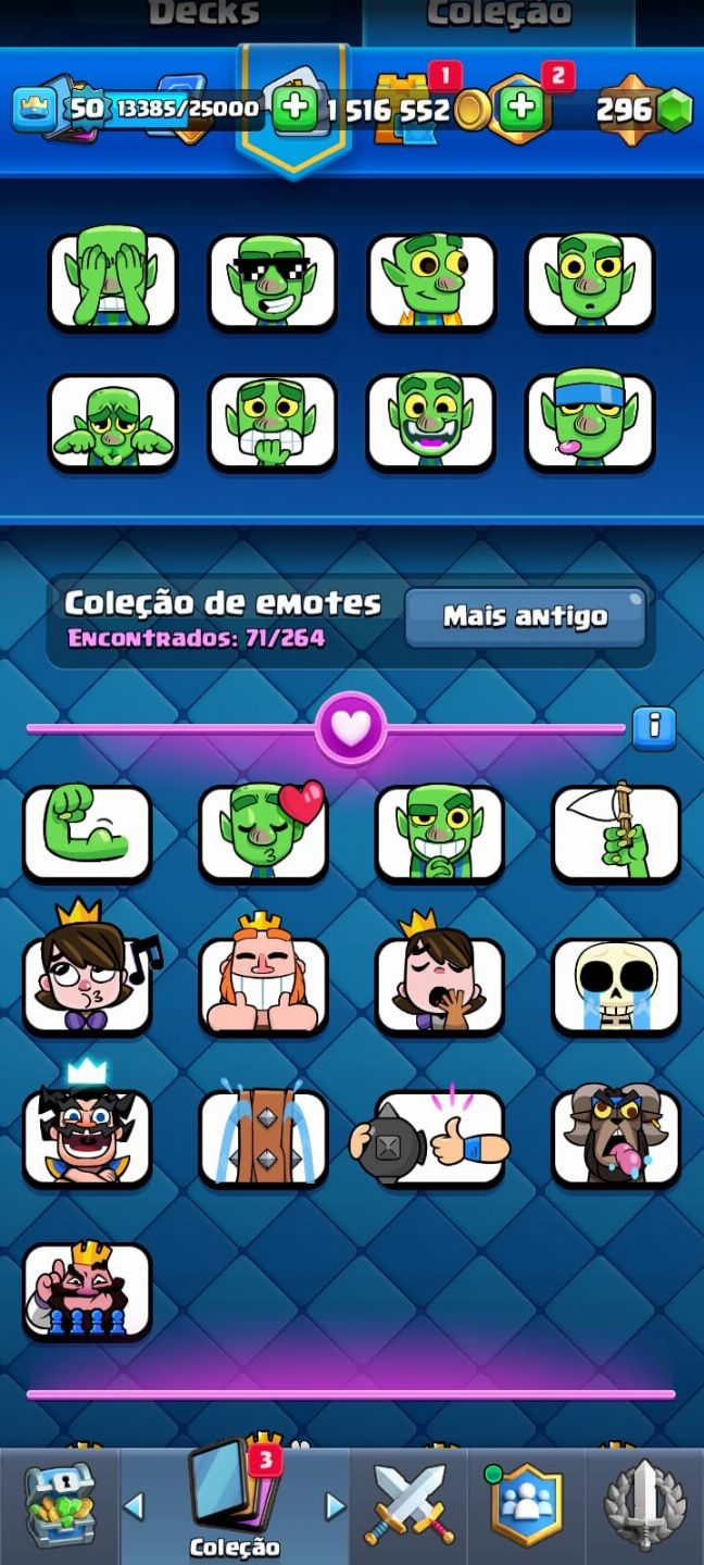 Conta de brawl e clash muito rara