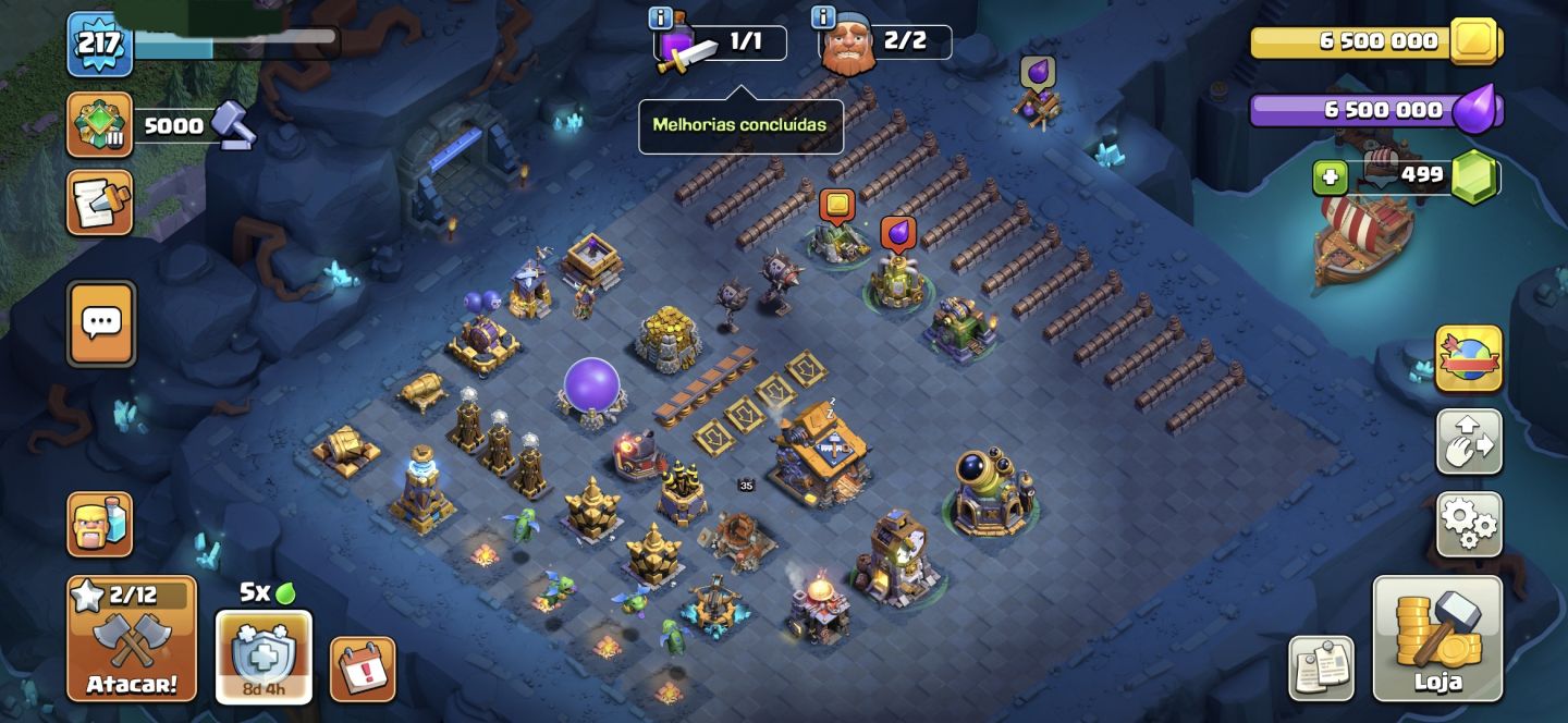 Muitas Contas Fortes da Supercell Juntas Cv17, clash 14k de troféus, etc