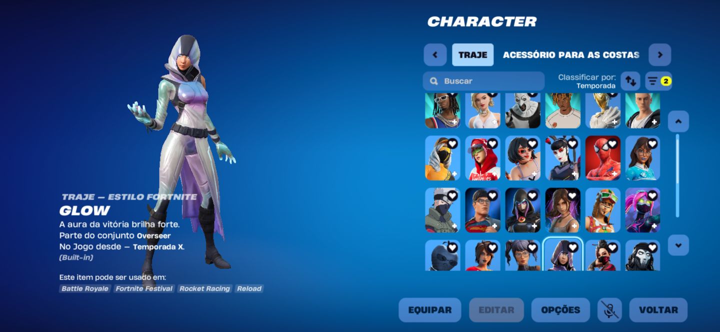 CONTA FORTNITE ANTIGA, RARA E COMPLETA À VENDA