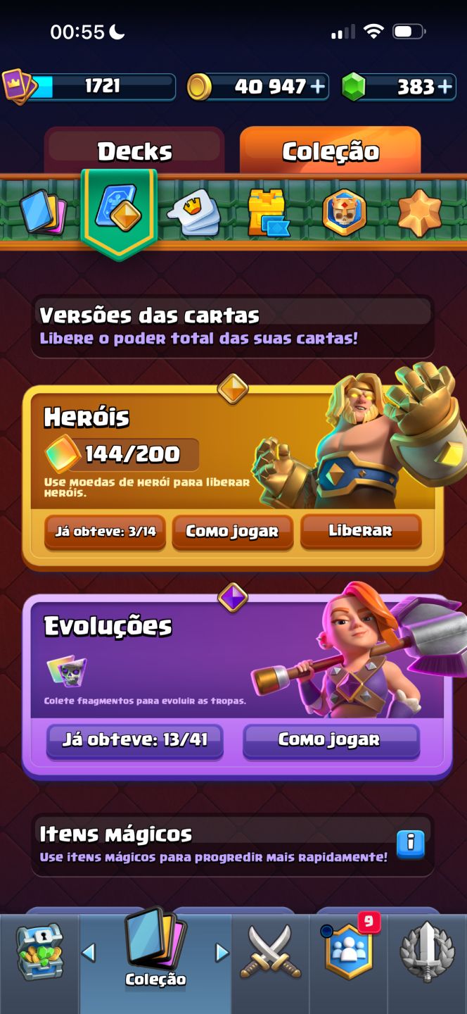 CONTA CLASH ROYALE 4 ANOS 11K DE TROFÉUS ÚNICA DONA