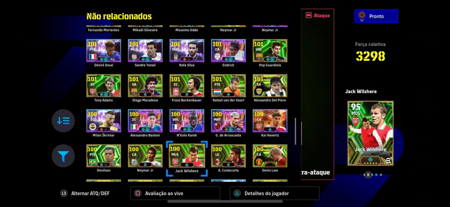 Conta no Efootbal full meta.
