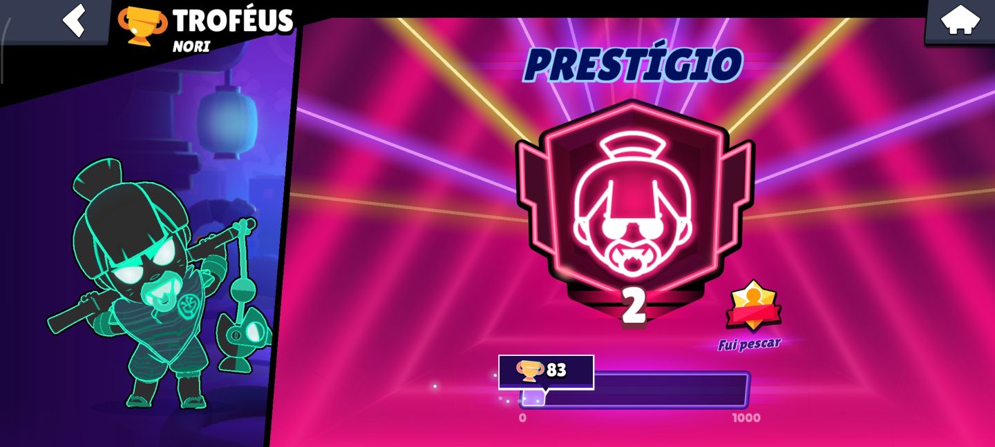 Conta Brawl Stars com Nori prestígio 2 ,Midgame