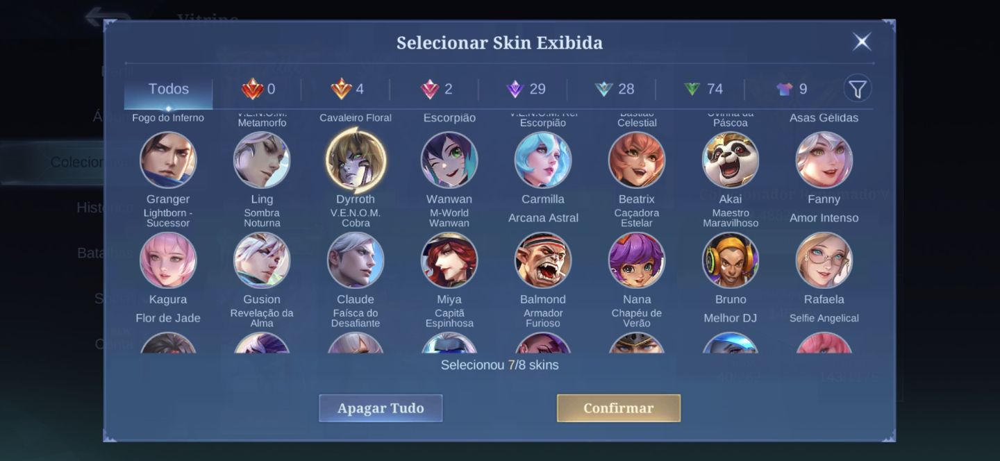 Conta mobile legends killua
