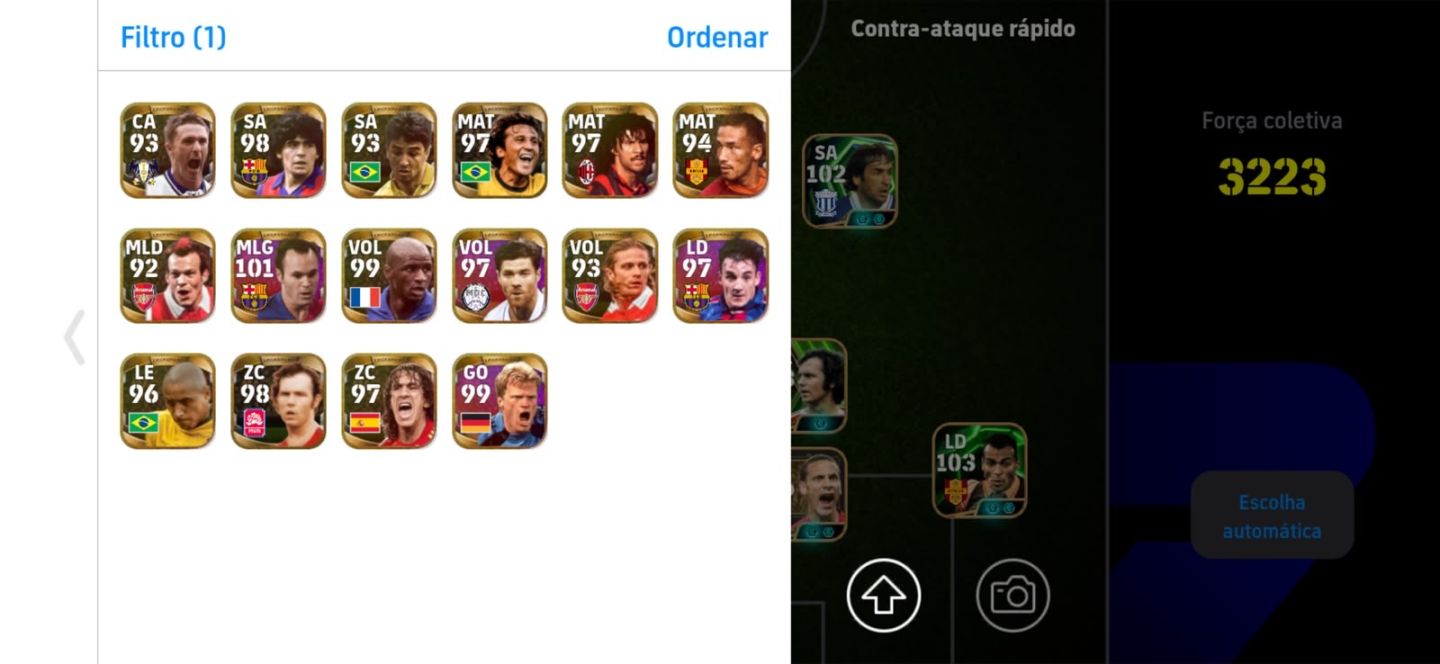 Conta efootball muito rara,criada desde o começo do efootball,jogadores antigos