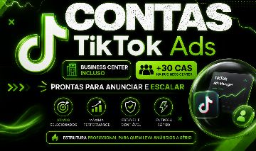 TIKTOK ADS BUSINESS CENTER + 30 CAS | Contas Verificadas + Aquecidas + Saldo