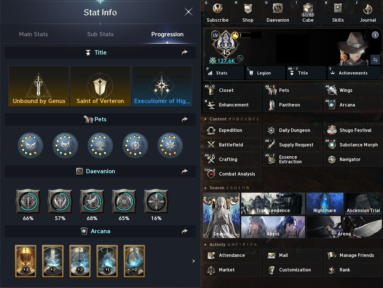 (NEGOCIÁVEL) CONTA AION 2 SERVER ARIEL - ELYOS - CHANTER 2574GS 127,6K CP- STEAM