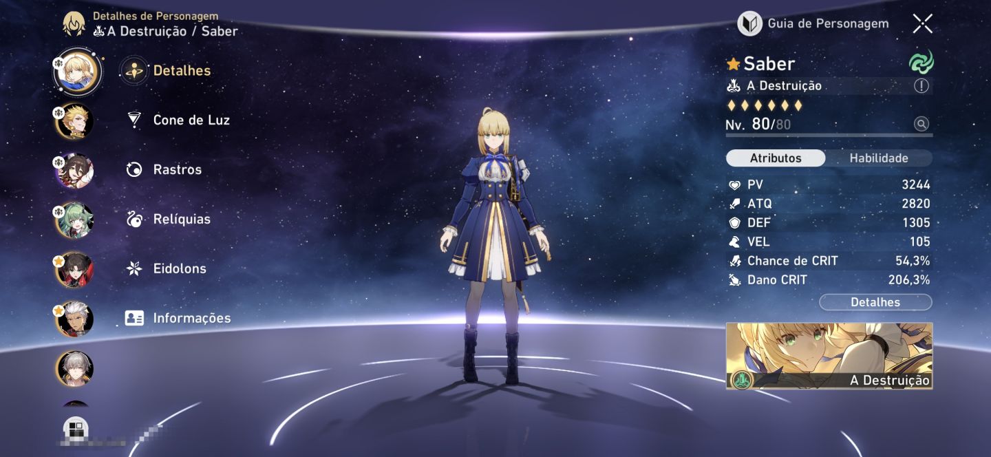 CONTA HONKAI STAR RAIL, AR 64 COM 9 T5