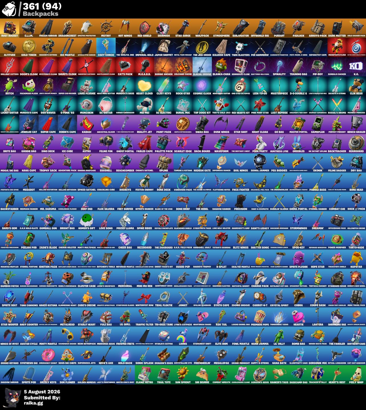 CONTA RARA FORTNITE 322 SKINS + SW OG E MUITOS PASSES ANTIGOS