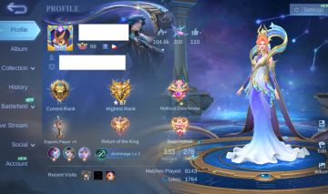 Conta Mobile Legends - ZODIAC Aurora / VALENTINE Claude / & Mais ! [Ler Desc]