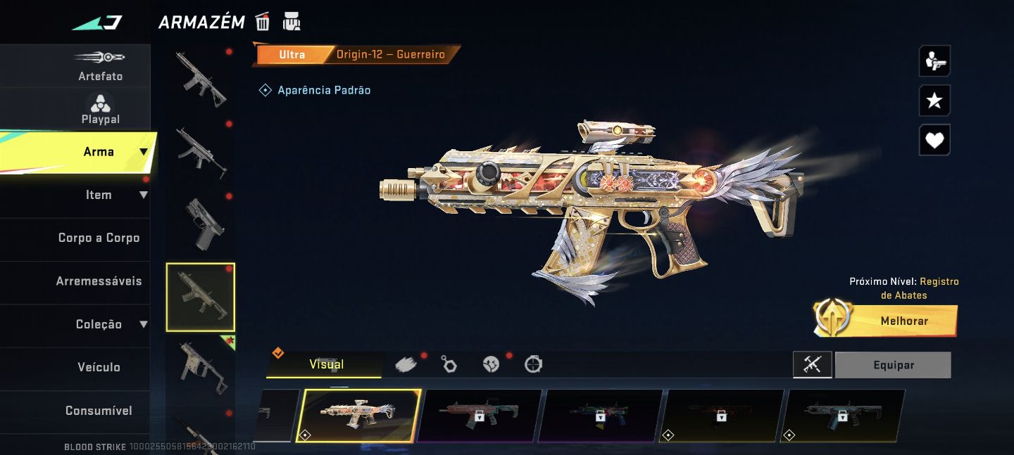 Conta de Blood Strike Nível Alto, Skins Raras e Rank elevado e Itens Esclusivos