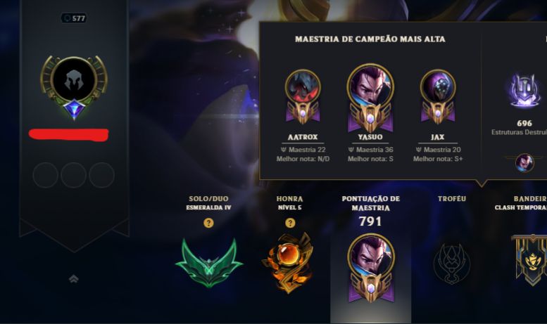 CONTA DE LOL NAO E APENAS UMA CONTA É UM LEGADO DE 16 ANOS