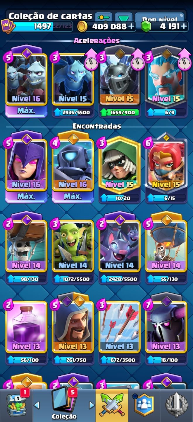 Conta Clash Royale 11000 troféus