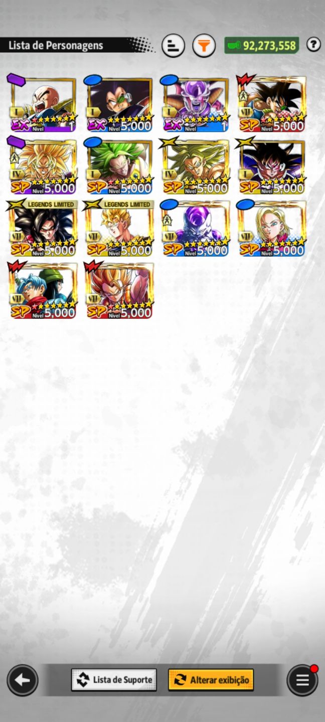 Conta menta de dragonball legends