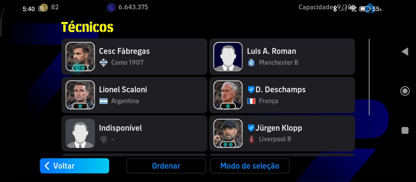 CONTA EFOOTBALL RARA COM +60 LEGENDS