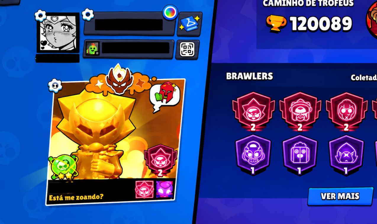 CONTA BRAWL STARS 120K+ TROFÉUS