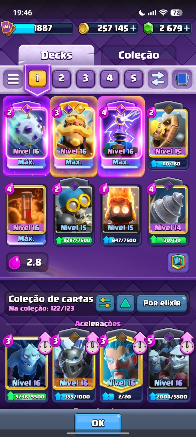 Conta bralw stars e clash royale a venda as duas contas são do mesmo ID supercel