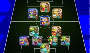 Conta efootball com mais de 3300 de força! Com messi prime e outros jogadores