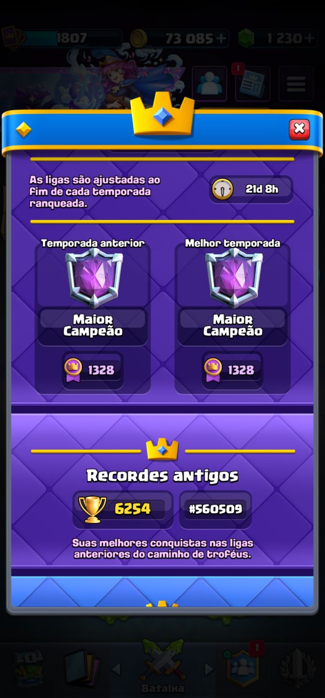 CONTA CLASH ROYALE 10 ANOS + EMOTE RARO FANTASMA REAL|14.000 TROFÉUS|REI 16 MAX