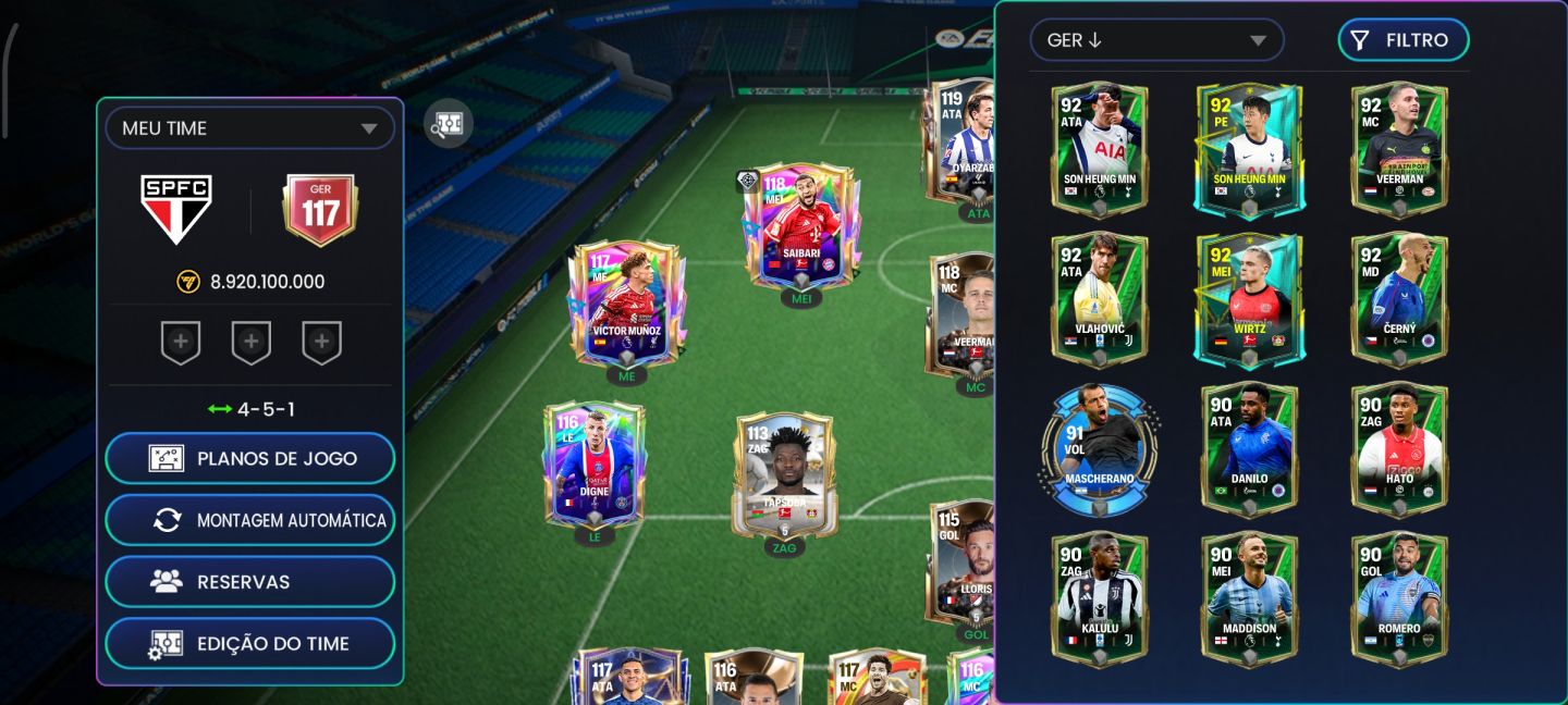 CONTA EA FC ANTIGA COM MUITAS GEMAS